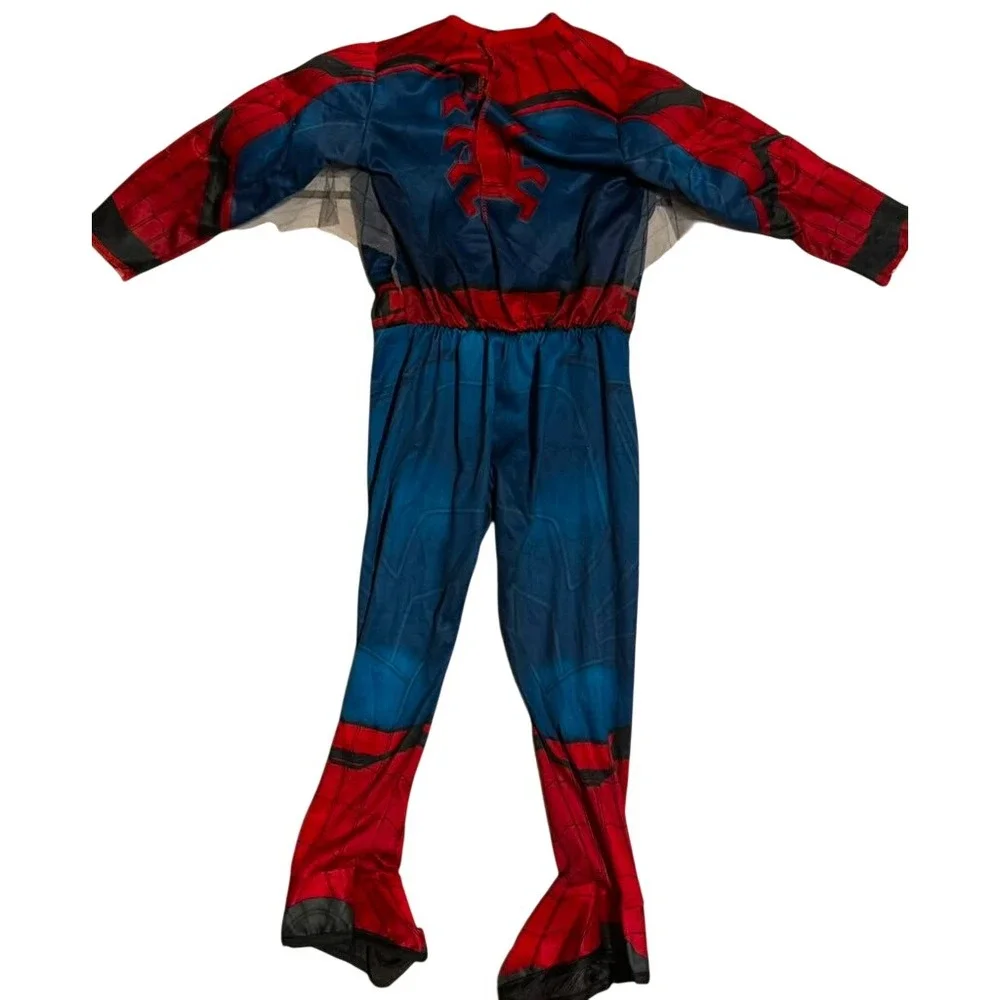 Marvel Spider-Man Far From Home Padded Muscle Costume Kids Red Blue Jumpsuit